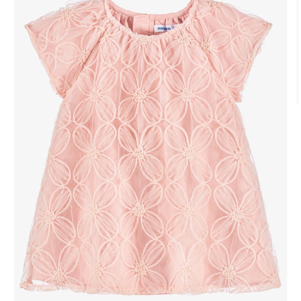 Mayoral Pink Floral Kids Dress